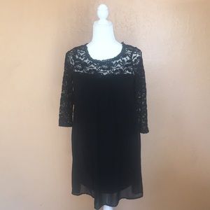 ⭐️✨2 for$15 ✨⭐️ As U wish black lace dress size M